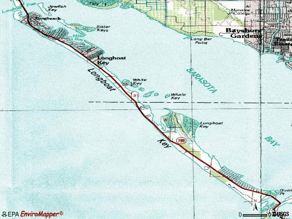 Zip code 34228 topographic map