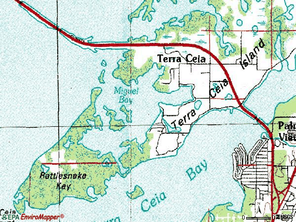 Zip code 34250 topographic map