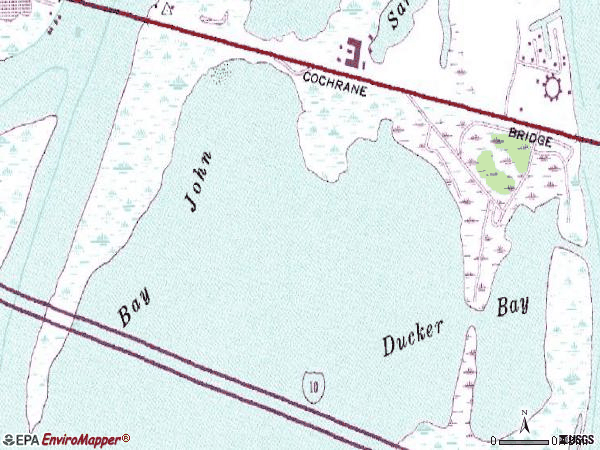 Zip code 36577 topographic map