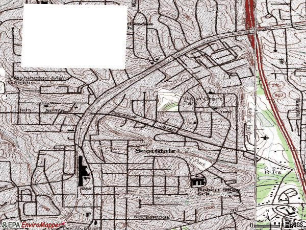 Zip code 30079 topographic map