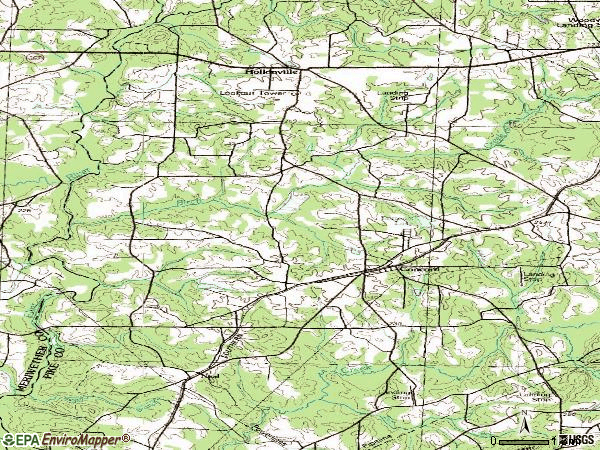 Zip code 30206 topographic map