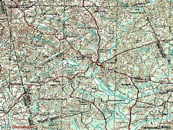 Zip code 30217 topographic map