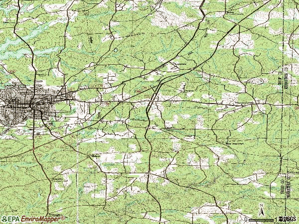 Zip code 30241 topographic map