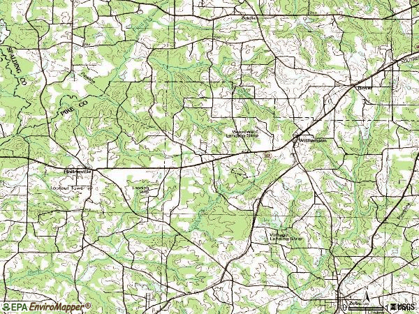 Zip code 30292 topographic map
