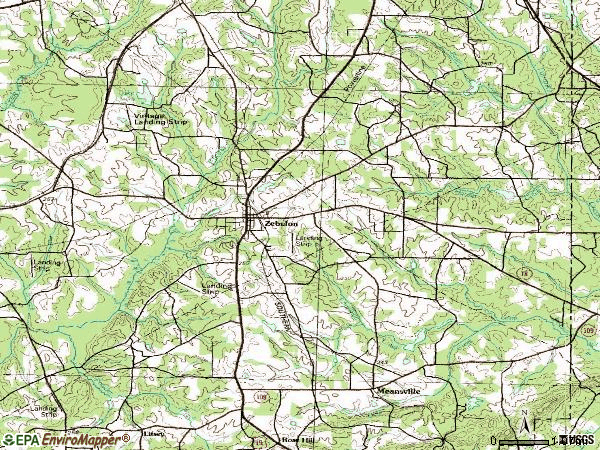 Zip code 30295 topographic map
