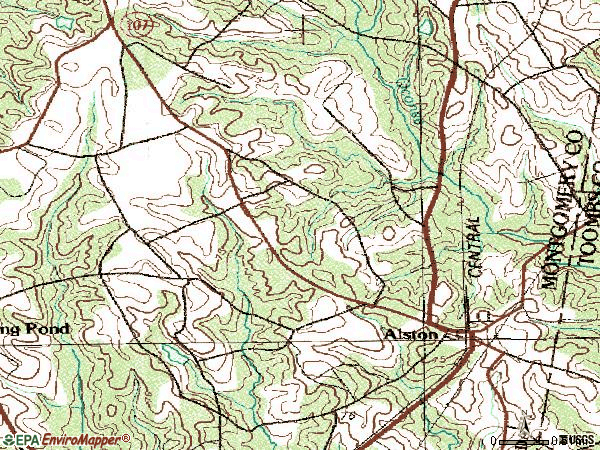Zip code 30412 topographic map