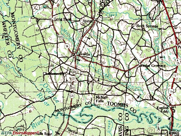 Zip code 30473 topographic map