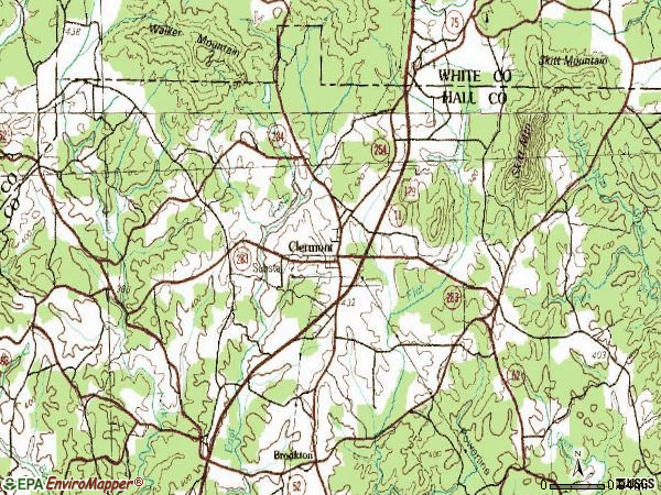 Zip code 30527 topographic map