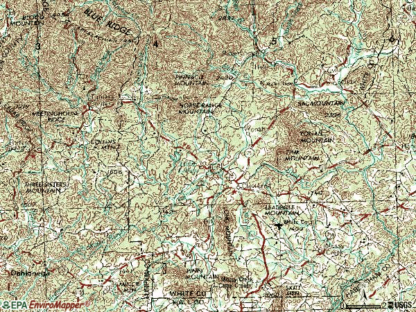 Zip code 30528 topographic map
