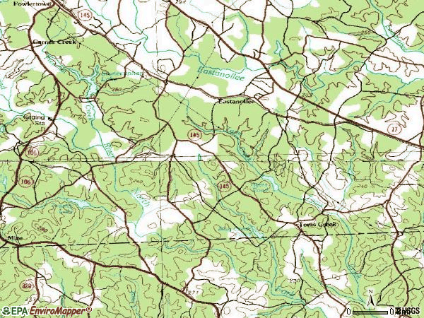 Zip code 30538 topographic map