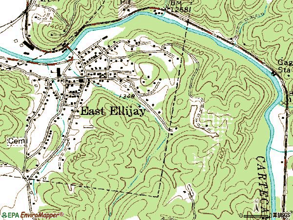 Zip code 30539 topographic map