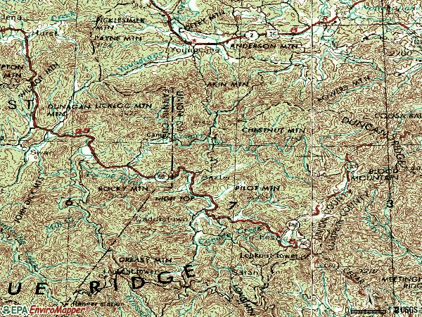 Zip code 30572 topographic map