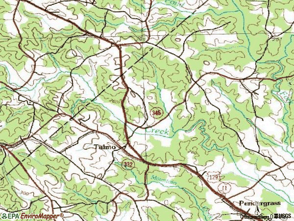 Zip code 30575 topographic map