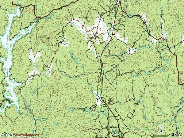 Zip code 30576 topographic map