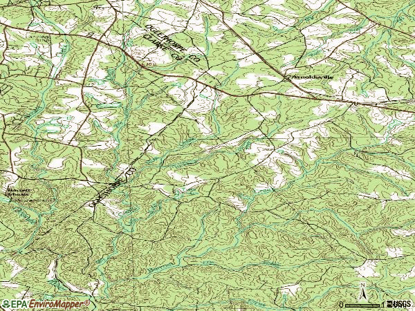 Zip code 30619 topographic map