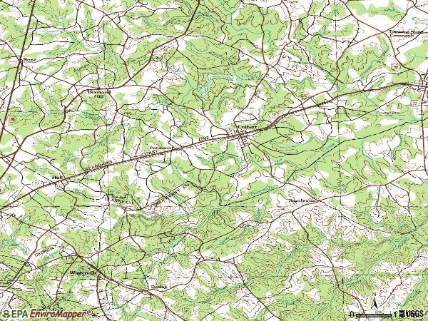 Zip code 30628 topographic map