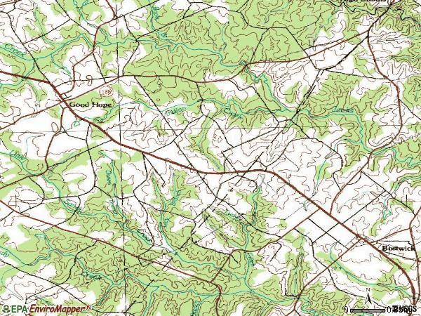 Zip code 30641 topographic map