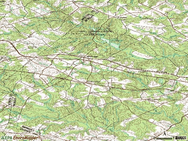 Zip code 30663 topographic map