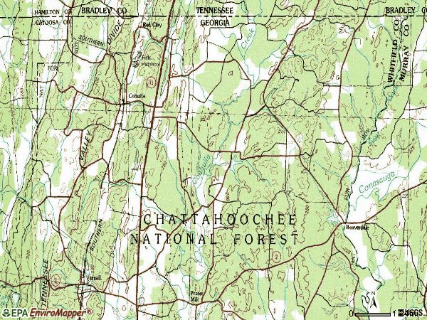 Zip code 30710 topographic map