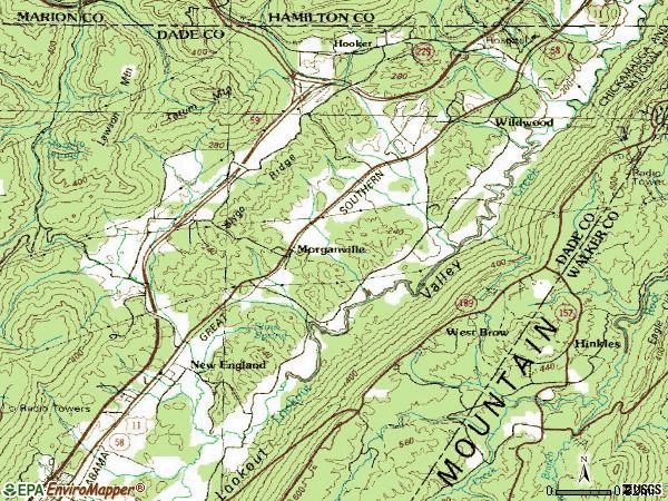 Zip code 30757 topographic map