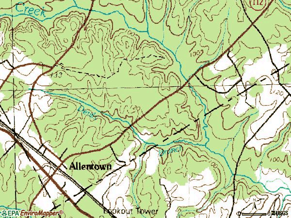 Zip code 31003 topographic map