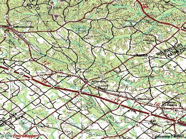 Zip code 31017 topographic map