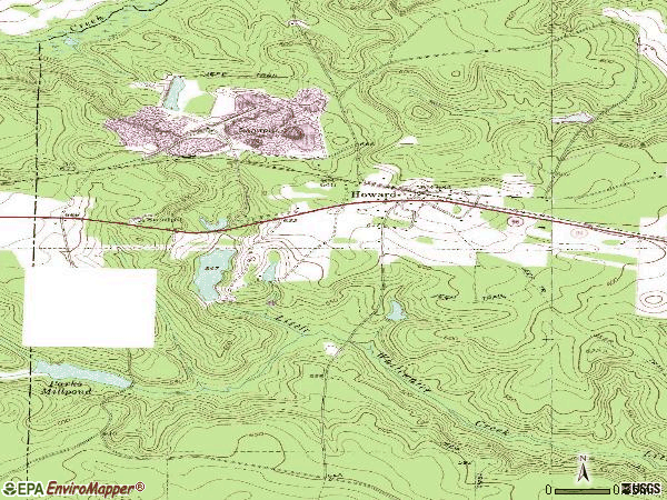 Zip code 31039 topographic map