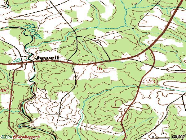 Zip code 31045 topographic map