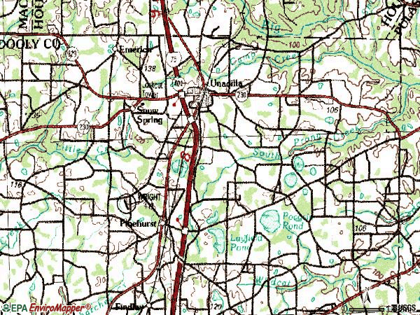 Zip code 31091 topographic map