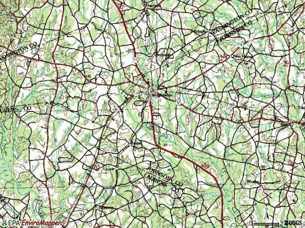 Zip code 31096 topographic map
