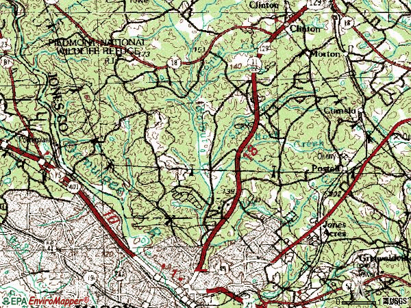 Zip code 31211 topographic map