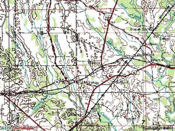 Zip code 36773 topographic map