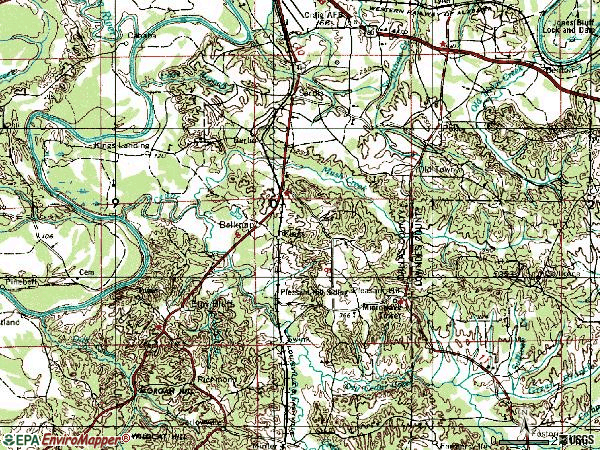 Zip code 36775 topographic map