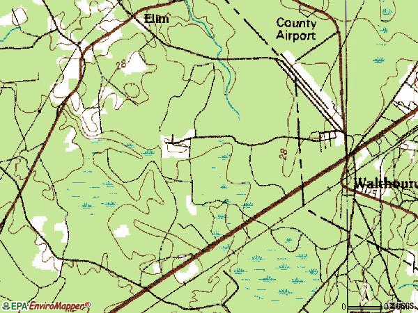 Zip code 31333 topographic map