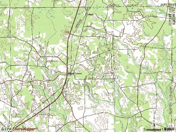 Zip code 31567 topographic map