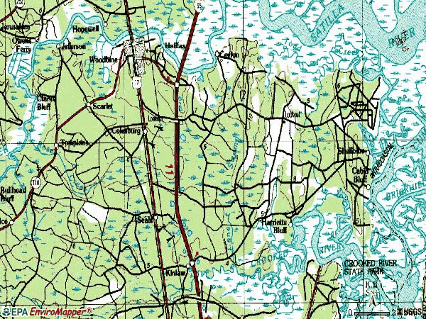 Zip code 31569 topographic map