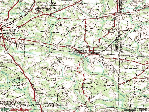 Zip code 31626 topographic map