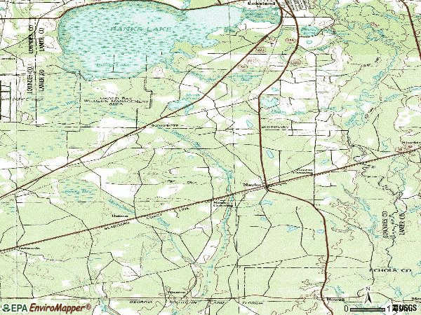 Zip code 31641 topographic map