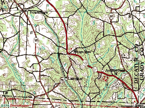 Zip code 31715 topographic map