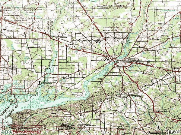 Zip code 31717 topographic map