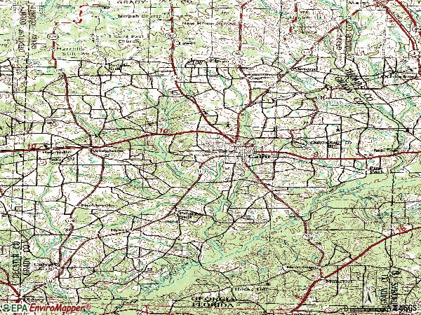 Zip code 31728 topographic map