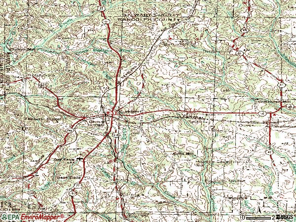 Zip code 31740 topographic map