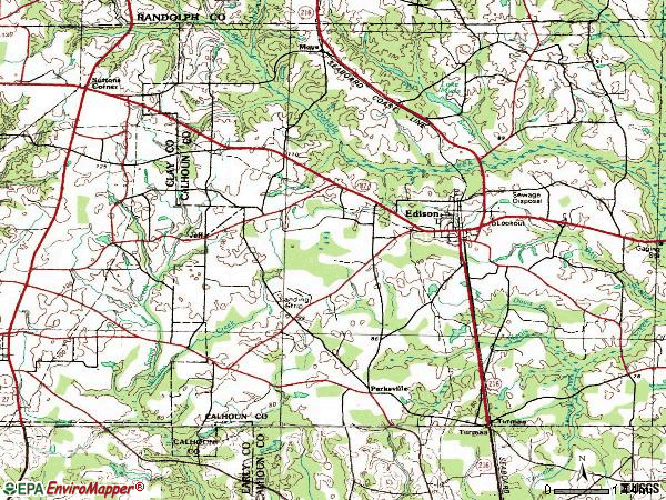 Zip code 31746 topographic map