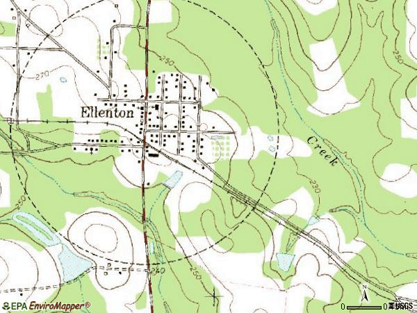 Zip code 31747 topographic map