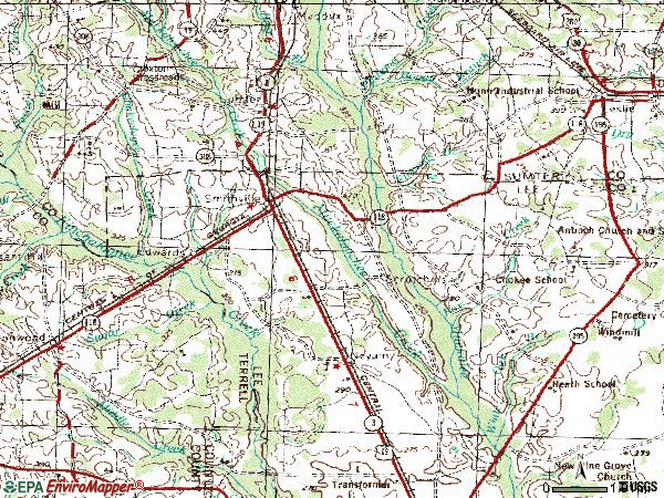 Zip code 31787 topographic map