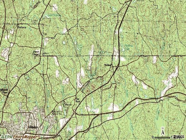 Zip code 31816 topographic map