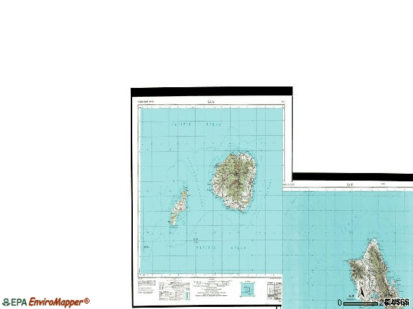 topographic maps of hawaii. Zip code 96744 topographic map