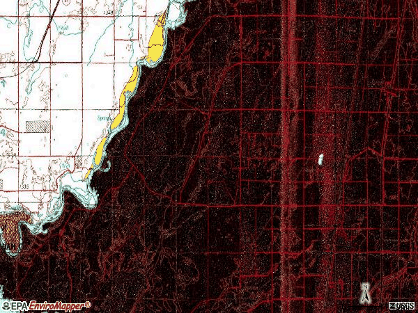 Zip code 83203 topographic map