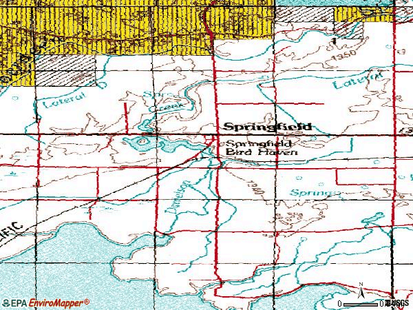 Zip code 83277 topographic map