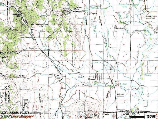 Zip code 83286 topographic map